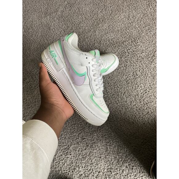 Size 6.5m- Air Force 1 Shadow Infinite Lilac White 8W - Picture 1 of 6